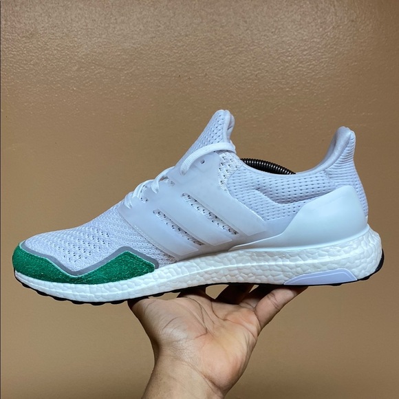 Adidas Ultra Boost 1.0 DNA Cloud White Green Running Sneakers - Picture 5 of 17